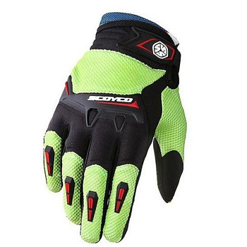 Scoyco MX57 мотоперчатки, черно-зеленый