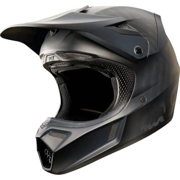 Fox Racing V3 ECE шлем кроссовый, черный матовый