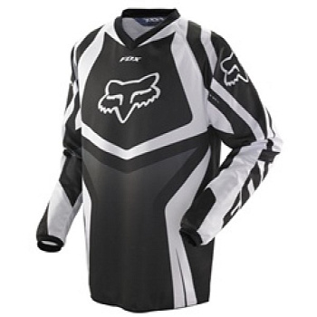Fox Racing HC Race джерси, черно-белый