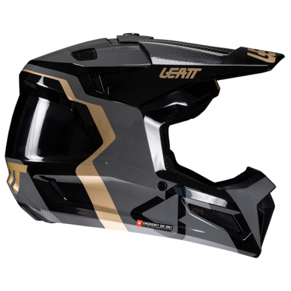 Leatt Kit Moto 3.5 Jr V25 Black шлем подростковый + Vizion 2.5s мотоочки