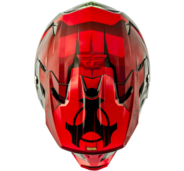 Fly Racing Toxin Original  2018 шлем кроссовый, красно-черный Fly Racing Toxin Original  2018 шлем кроссовый, красно-черный