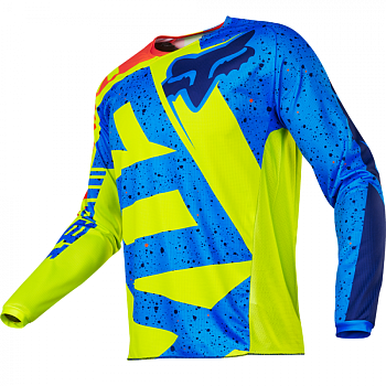 Fox Racing 180 Nirv джерси, желто-синий Fox Racing 180 Nirv джерси, желто-синий