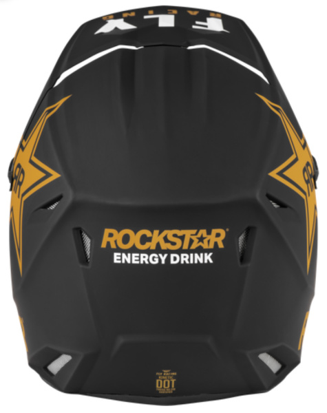Fly Racing Kinetic Rockstar Black/Gold шлем кроссовый Fly Racing Kinetic Rockstar Black/Gold шлем кроссовый