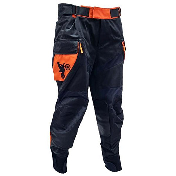 Kirasir Enduro мотоштаны черно-оранжевый