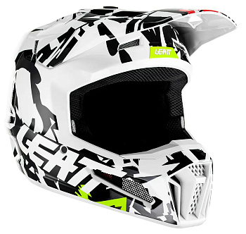 Leatt Moto 3.5 Junior Zebra шлем подростковый