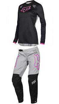 Fox Racing 180 Mata Womens 2019 комплект женский, черно-розовый