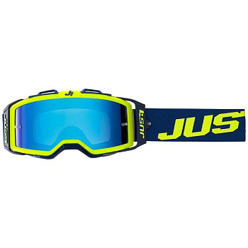 Just1 Nerve Absolute Fluo Yellow мотоочки, синяя линза