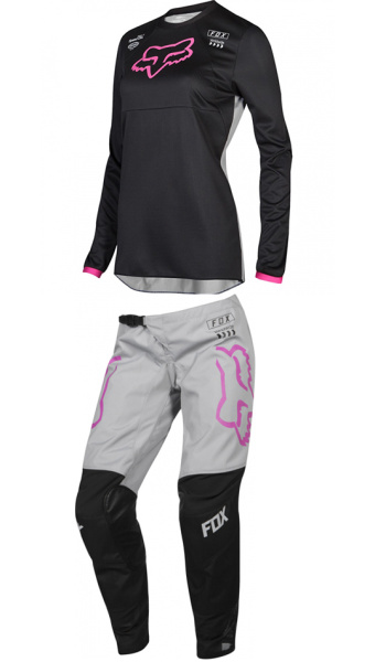 Fox Racing 180 Mata Womens 2019 комплект женский, черно-розовый