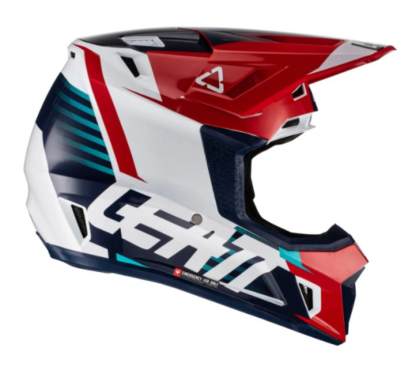 Leatt Kit Moto 7.5 V22 Royal шлем кроссовый + Velocity 4.5 мотоочки
