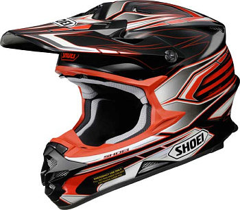 Shoei VFX-W Malice TC-1 шлем кроссовый, красный