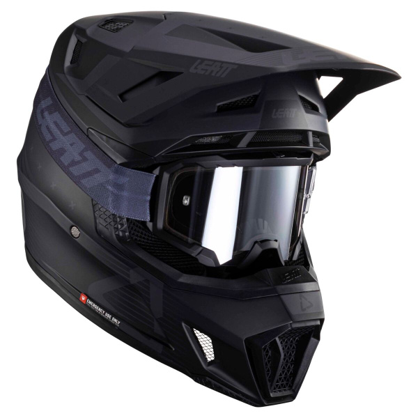 Leatt Kit Moto 7.5 V25 Stealth шлем кроссовый + Velocity 4.5 мотоочки Leatt Kit Moto 7.5 V25 Stealth шлем кроссовый + Velocity 4.5 мотоочки