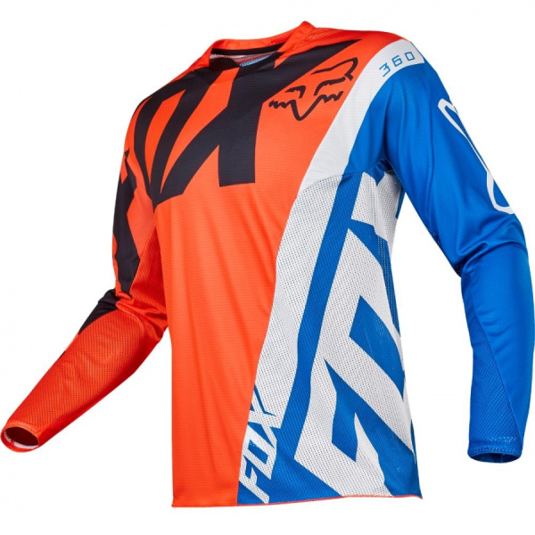 Fox Racing 360 Creo Youth 2017 джерси подростковая, сине-оранжевый Fox Racing 360 Creo Youth 2017 джерси подростковая, сине-оранжевый