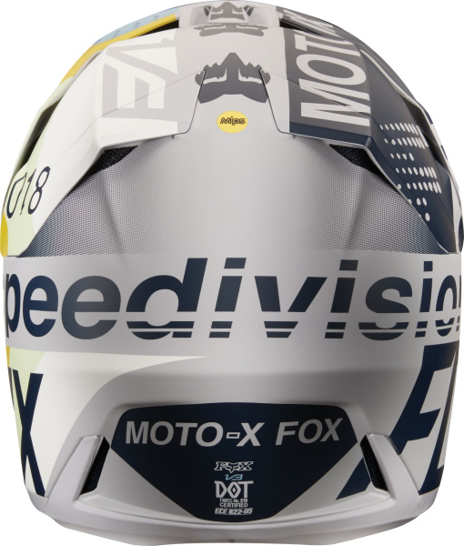 Fox Racing V3 Draftr 2018 шлем кроссовый, светло-серый