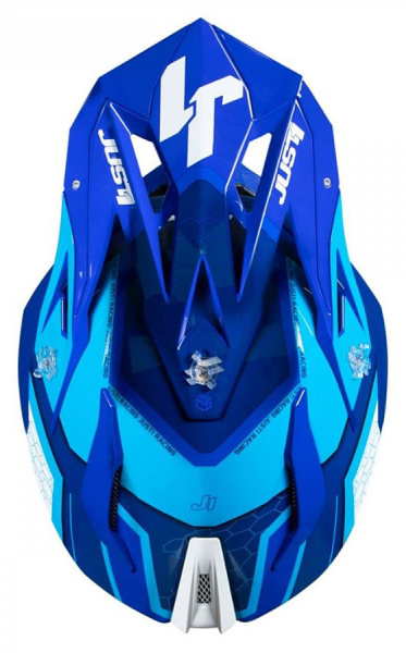 Just1 J18 Hexa White Blue шлем кроссовый Just1 J18 Hexa White Blue шлем кроссовый