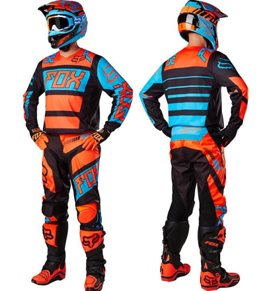 Fox Racing 180 Falcon 2017 комплект, черно-сине-оранжевый