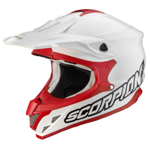 Scorpion VX-15 Evo Air Solid шлем кроссовый, красно-белый