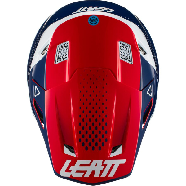 Leatt Kit Moto 8.5 V21 Blue шлем кроссовый + Velocity 5.5 мотоочки