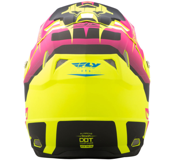 Fly Racing Toxin Original 2018 шлем кроссовый, желто-розовый Fly Racing Toxin Original 2018 шлем кроссовый, желто-розовый