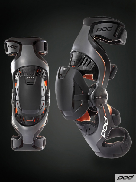 POD K1 YTH наколенники подростковые, серо-оранжевый