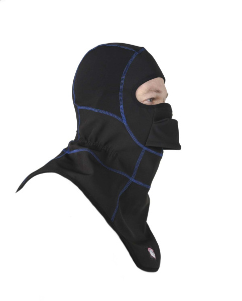 Hyperlook Agros подшлемник, черный с синей строчкой