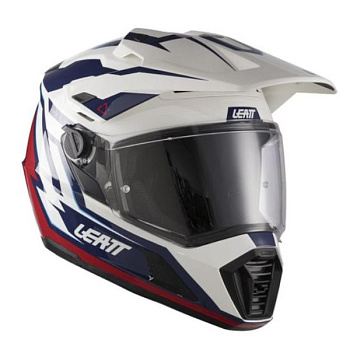 Leatt Kit ADV 7.5 Royal Blue/Red шлем + Vizion 2.5 мотоочки, сине-красный