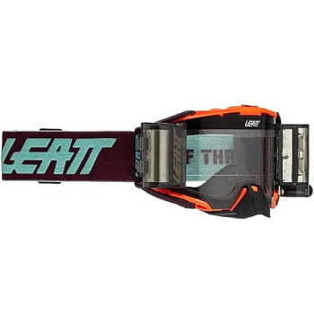 Leatt Velocity 6.5 Roll-Off Neon Org / Clear 83% мотоочки, двойная линза