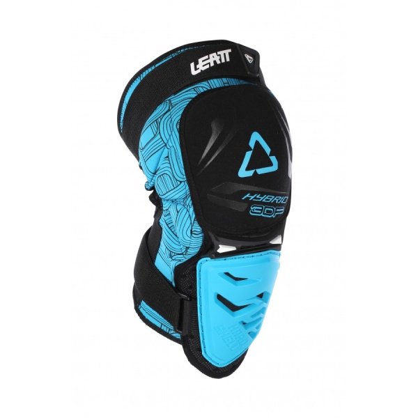 Leatt 3DF Hybrid наколенники короткие, черно-синий