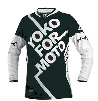 YOKO Y-MX1 Youth джерси подростковая, темно-зелено-белый