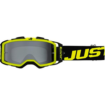 Just1 Nerve Absolute Black Yellow Fluo мотоочки, тонированная линза