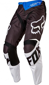 Fox Racing 180 Race 2017 мотоштаны, черно-белый