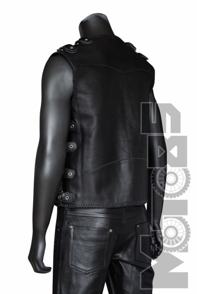 First V705 Жилет мужской с оплеткой кожа 2мм, XS-3XL