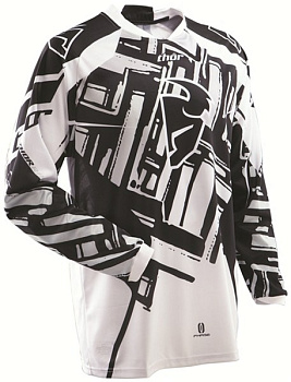 Thor Phase Slab джерси, черно-белый
