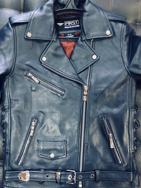 First L113CC Косуха женская, кожа 1,4 мм, темно-синий