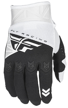 Fly Racing F-16 2018 мотоперчатки, бело-черный