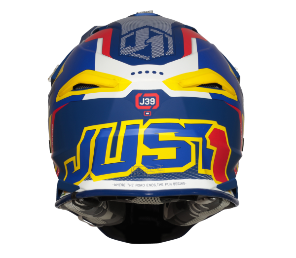 Just1 J39 Reactor Yellow-Blue шлем кроссовый Just1 J39 Reactor Yellow-Blue шлем кроссовый