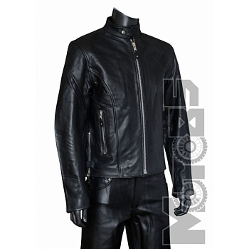 First M202СС Куртка кожаная Пилот, черный 4XL-5XL