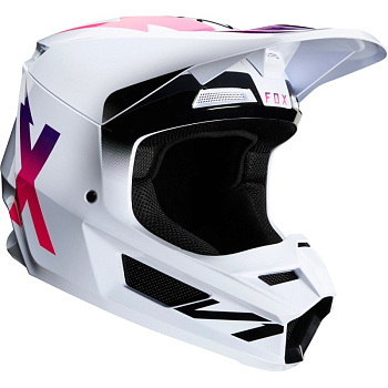 Fox Racing V1 Werd 2020 White шлем кроссовый