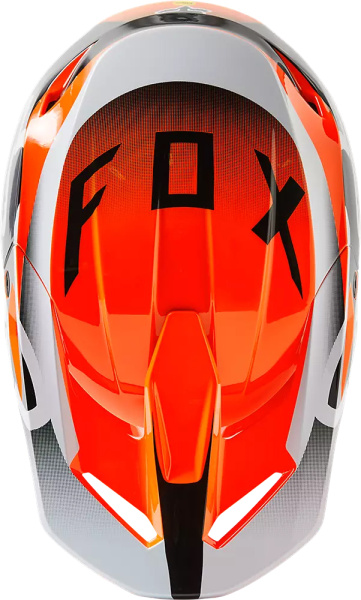Fox Racing V1 Leed Flow Orange шлем кроссовый