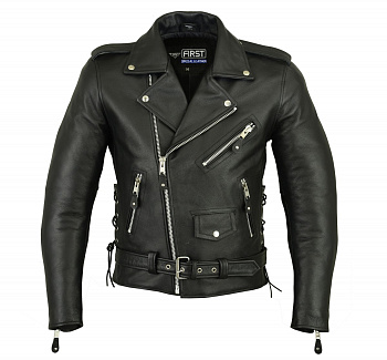 First Brando мотокуртка косуха с защитой, черный
