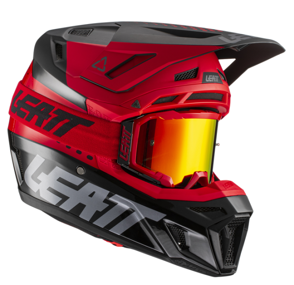Leatt Kit Moto 8.5 V22 Red шлем кроссовый + Velocity 5.5 мотоочки