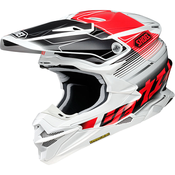 Shoei VFX-WR Zinger TC-1 шлем кроссовый, черно-красно-белый