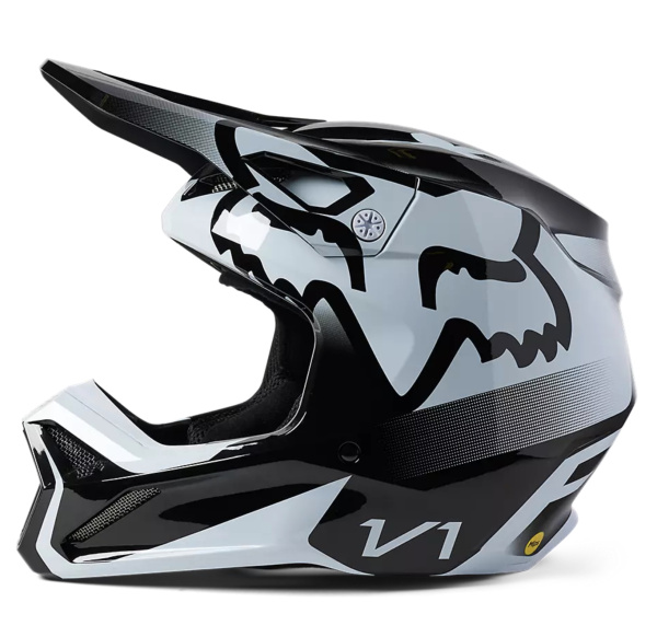 Fox Racing V1 Leed Youth Black/White шлем подростковый Fox Racing V1 Leed Youth Black/White шлем подростковый
