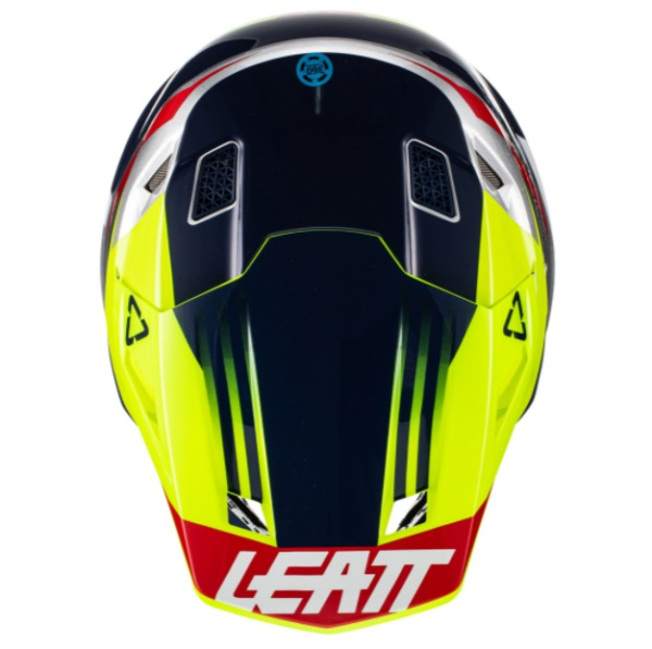 Leatt Kit Moto 7.5 V22 Lime шлем кроссовый + Velocity 4.5 мотоочки
