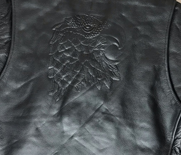 First M777 EAGLE Косуха мужская кожаная с орлом
