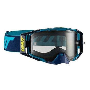 Leatt Velocity 6.5 Ink Blue / Light Grey 58% мотоочки, двойная линза