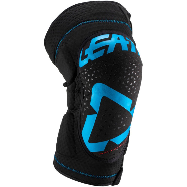 Leatt 3DF 5.0 Zip наколенники короткие, сине-черный