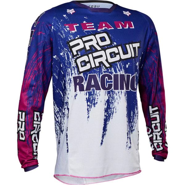 Fox Racing 180 Pro Circuit White/Blue джерси Fox Racing 180 Pro Circuit White/Blue джерси