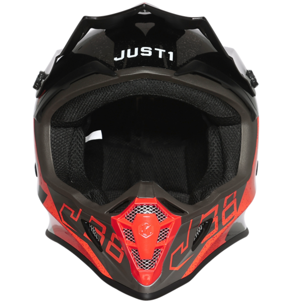 Just1 J38 Korner шлем кроссовый, оранжево-черный