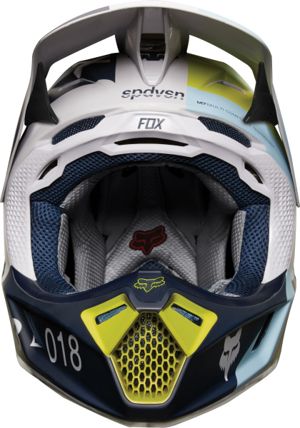 Fox Racing V3 Draftr 2018 шлем кроссовый, светло-серый