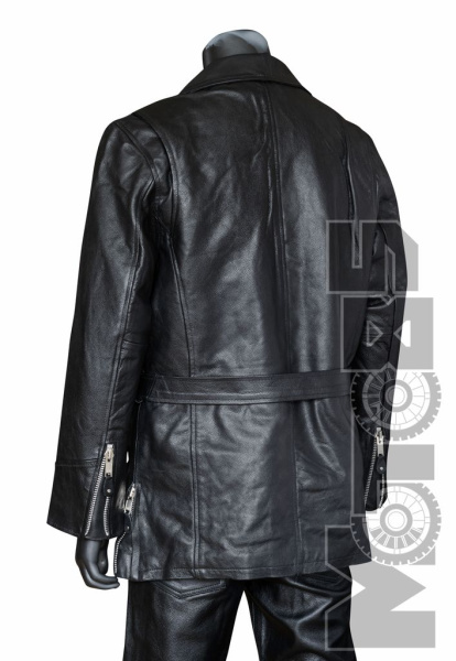 First M402 ZO Куртка кожаная удлиненная с меховой подкладкой